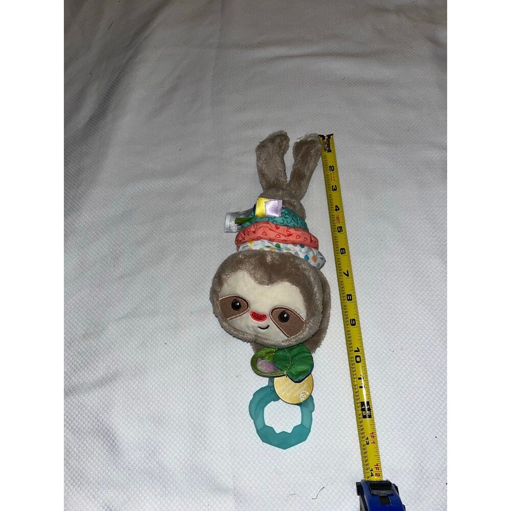 Infantino Plush Sloth Musical Pull Down Motion Hanging Toy